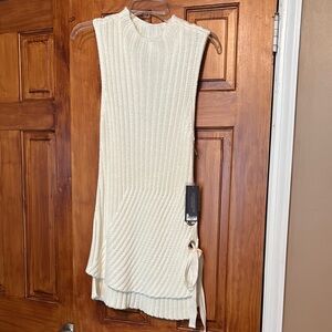 Jennifer Lopez lace up sleeveless sweater